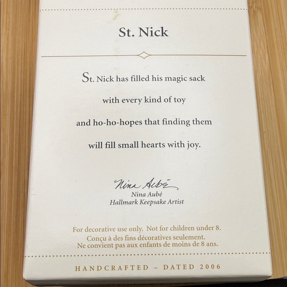 Hallmark Keepsake Santa Ornament Trio Kris Kringle, So Much to Do! & St. Nick - Picture 10 of 10